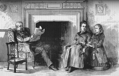ウォルズリー卿とその娘、c1882-85