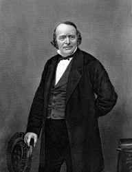 Louis Agassiz 1807-1873、スイス生まれのアメリカの博物学者および氷河学者、c1860