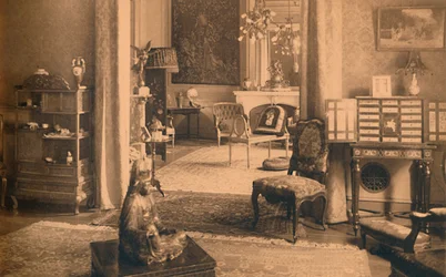 1927年、ベルギーのブリュッセルにあるキューバ大使館のルイ14世の部屋。
