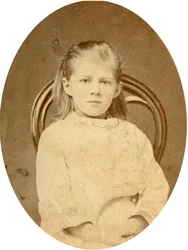 作家フョードル・ドストエフスキーの娘リュボーフィ・ドストエフスカヤ、1870年代
