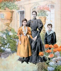 マダムカシミールペリエとその子供たち、1894年