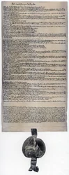 Magna Carta、1215年に最初に発行された英国憲章