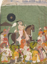 行列のマハラナ ジャガット シン II、約。 1745年。