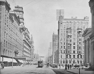 メインストリート、ロチェスター、ニューヨーク、c1897。