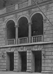 フラタニティクラブビルディングの正面玄関、ニューヨーク市、1924