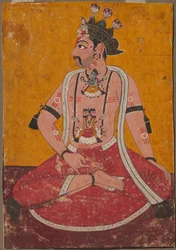 ヨギ位置の男ダタc。 1690-1700。