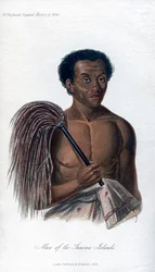 サモア諸島の男、1848