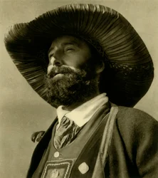 伝統的な衣装、チロル、オーストリア、c1935の男。