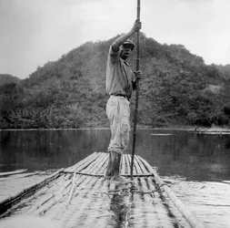 いかだの男、キングストン、ジャマイカ、1931
