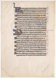 Royal Psalter の写本の葉、13 世紀。