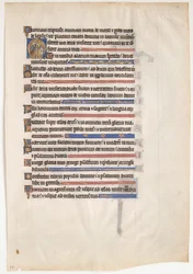 Royal Psalter の写本の葉、イギリス、13 世紀。