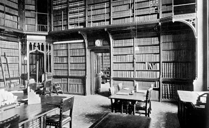 マップルーム、下院図書館、ウェストミンスター宮殿、ロンドン、c1905
