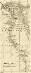 古代エジプトの地図、1890年。