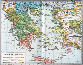 古代ギリシアの地図、1902年
