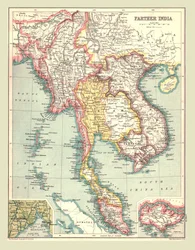 ファーザーインドの地図、1902年。
