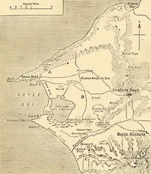 ガリポリ半島スブラ湾の地図、第一次世界大戦、1915年、c1920。