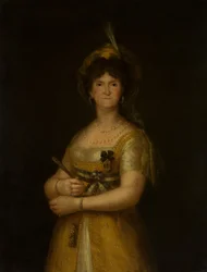 スペインの女王、パルマ1751〜1819年のマリアルイサ。