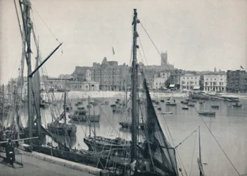 マーゲート-港と桟橋、1895