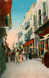 マーケットストリート、スエズ、エジプト、20世紀