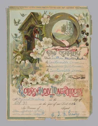 Luther Miller Pulce と Irene Jenkins の結婚証明書、1902 年 10 月 30 日。