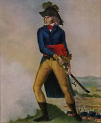 元帥ベルナドット1763-1844。 Hilaire Le Druによるドローイング後の彫刻、1934年。