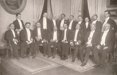 エルメスダフォンセカ元帥と国務長官および顧問、1914年