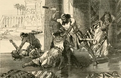 SimeonとLeviによるHivitesの虐殺、1890年。