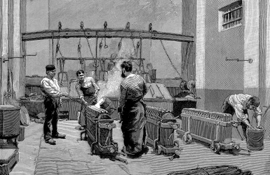 1892年のパリ造幣局の溶ける家