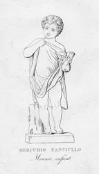 Mercurio Fanciuloメルキュールエンファント、c1850