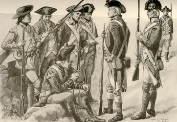 アメリカの軍服、c1770、1937。