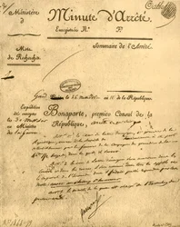 ラトゥールドーベルニュの主題に関する省令、1803年7月15日、1921年。