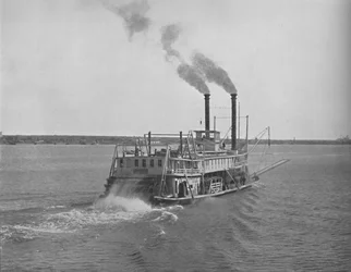 ミシシッピ川汽船、c1897。