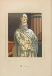 ミトリダテスFrom: Hombres y mujeres celebres de todos los tiempos by Juan Landa, 1875-1877.