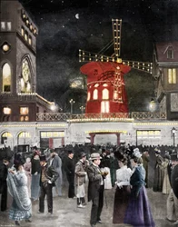 モンマルトルSAmuseラソルティーデュムーランルージュ、1900