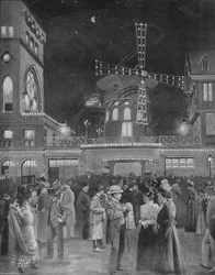 モンマルトルSAmuseラソルティーデュムーランルージュ、1900