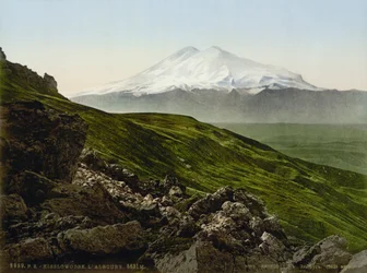 キスロヴォツク、ロシア、c1895の近くの山