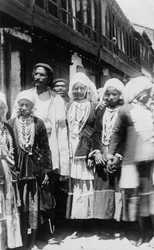 イスラム教の山岳民族の人々、チャクラタ、インド、1917