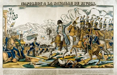 1797年1月14日、リボリの戦いでのナポレオン