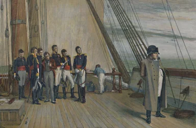 HMSベレロフォンに乗ったナポレオン、1815年7月、1896年。
