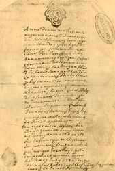 ナポレオン出生証明書、1771年7月21日、1921年。