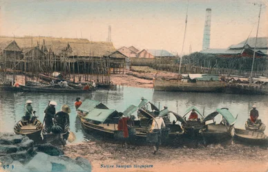 ネイティブサンパンシンガポール、c1910
