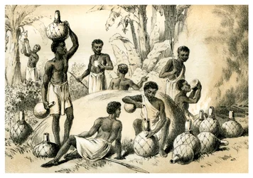 ポンベを作る先住民、1883年