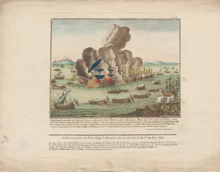 1788年6月28日と29日の黒海におけるロシア艦隊とオスマン艦隊の海戦、1788年。