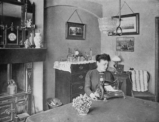 モデル住宅、ロンドン、c1900 1901の新しい部屋