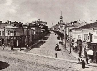 Novaya Basmannaya Street、モスクワ、ロシア、1880年代