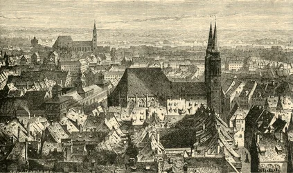 壁からのニュルンベルク、1890。