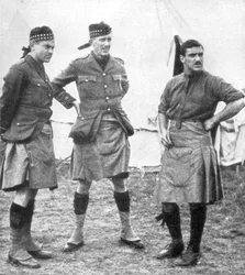 カナダのハイランダーの将校、1915