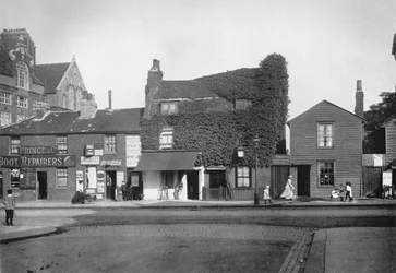 Merton Road、Tooting、c1890、1912の古いコテージ