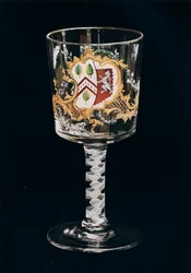 古い英語のガラスの杯、c1775