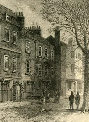 チャーチロウの古い家、c1876。